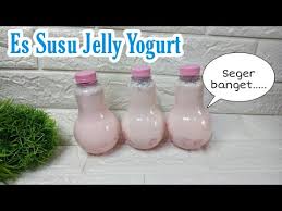 4 resep puding cokelat untuk camilan manis dan lezat, ada puding cokelat leleh hingga puding cokelat buah Es Susu Jelly Yogurt Minuman Kekinian Ide Jualan Youtube