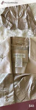 Sold Champagne Leather Jacket Leather Blazer Jackets Leather Jacket