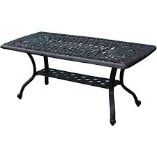 Italia wrought iron black hammered 48''w x 30''d rectangular coffee table. Desirable Features Of A Patio Coffee Table Decorifusta