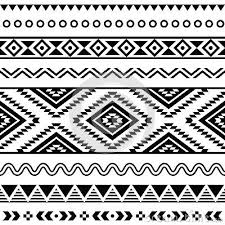 Black And White African Print Png Tribal Seamless Pattern Aztec Black And White Background Geometric Pattern Art Pattern Art Mexican Pattern