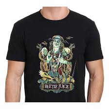 Bit cracking from graphic size xl shoulder to shoulder: Beetlejuice Vintage Movie Horror Men S Black T Shirt Cotton Es Shirt Christmas Gift Shopee Philippines