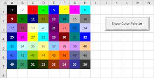 Cells(i, 2).interior.colorindex = x next i end sub. Background Colors In Excel Vba Easy Excel Macros