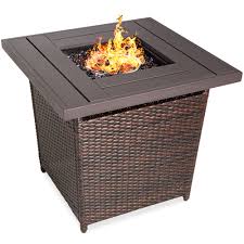 Lowes fire pits wood vneklasa com. Best Choice Products 28in Fire Pit Table 50 000 Btu Outdoor Wicker Patio W Glass Beads Cover Tank Holder Ash Gray Walmart Com Walmart Com