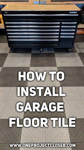 How To Install Garage Floor Tile Motordeck Tile Example Garage Floor Tiles Garage Floor Garage Floors Diy