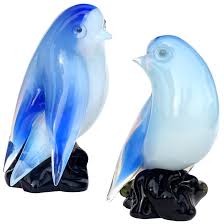Blown glass animals birds toucan figurine ornament murano decor art red 4.8 buy: Vintage Murano Glass Birds 12 For Sale On 1stdibs