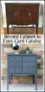 Here's an idea of what the card catalog looked like originally. 21 Amazing Diy Card Catalogs And Industrial Storage Makeovers Girl In The Garage