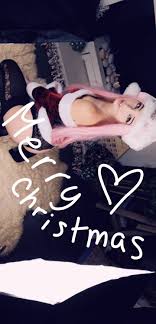 belle delphine naked sexy christmas post from patreon