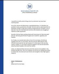 Serum institute of india is ready to produce a coronavirus vaccine. Axmjpzvsuoecum