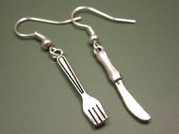 Fork Spoon Earrings Cute Kawaii Dainty Tiny Food Jewellery Etsy Funny Earrings Food Earrings Quirky Jewelry