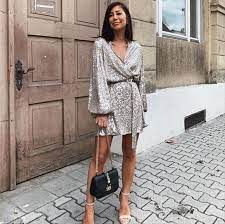 Zara Silver Sequin Jacket Belt Short Night Out Dress Size 12 L Listed By Kirtika Thyagarajan Sequin Dress Short Silver Sequin Dress Night Out Dress