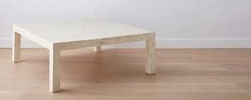 17.5h x 39w x 19d. The Bone Parsons Square Coffee Table At Homenature Stores