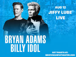 Bryan Adams Billy Idol Tickets 12th August Jiffy Lube
