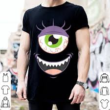 See images of things like ghosts, clowns, dolls, cats, people, faces and monsters from horror movies. Hot Scary Monster Eyeball Face Halloween Shirt Hoodie Sweater Longsleeve T Shirt