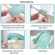 If you're looking for a more traditional baby bathtub seat, this pink option is the way to go. Buy Baby Bath Support Seat Newborn Shower Mesh For Bathtub 2018 New Style Adjustable Comfortable Non Slip Bath Seat For Infant 0 3 Years Blue Online In Turkey B07br6qkk3