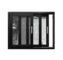 Customized House Black Aluminium Sliding Window With ...