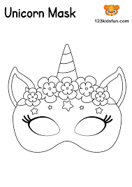 If you chose to print out a colored animal mask, skip this step. Free Printable Masquerade Masks Template 123 Kids Fun Apps