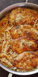 Chicken Breasts With Pasta In Creamy White Wine Parmesan Cheese Sauce Recipe Chicken Recipe Dinner Creamy Chicken Pasta Pasta Dishes Chicken Dinner