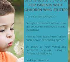 Suggestions For Parents With Children Who Stutter