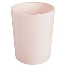 Only 1 available and it's in 4 people's carts. Mdesign Metal Round Small Trash Can Wastebasket Light Pink Blush Target