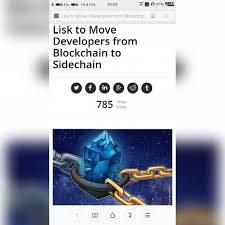 The global cryptocurrency market cap stands at $1.54 trillion, up 1.56 percent over the previous day. Lisk To Move Developers From Blockchain To Sidechain Http Flickr