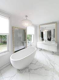 Sophisticated marble bathroom designs by antolini. Bath Freestanding On Bookmatched Calacatta Oro Marble Floor White Bathroom Designs Modern Bathroom Design Marble Bathroom Designs