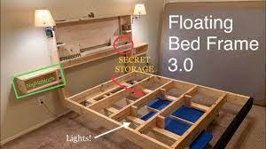 With hidden illuminating leds, this diy bed frame looks like it is floating in the air. Diy Bed Frame 3 0 Youtube