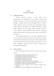 Manajer adalah faktor kunci dalam apa yang membuat atau menghancurkan hari kerja karyawan. 11 Bab Ii Landasan Teori 2 1 Pengertian Motivasi Menurut