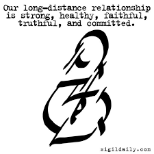 Our Long Distance Relationship Is Strong Healthy Faithful Truthful And Committed Sigils Sigil Sigi Sigil Long Distance Relationship Chaos Magick Sigil