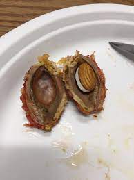 The Pit Of My Peach Has Not Only Split Already But The Seed Inside Has Started To Germinate Food Peach Seeds