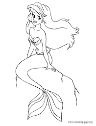 Explore our vast collection of free printable little mermaid coloring sheet at coloringonly! The Little Mermaid Ariel Sitting On A Rock Coloring Page Mermaid Coloring Pages Ariel Coloring Pages Mermaid Coloring