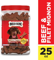 Rubber bone toy & milk bone. Amazon Com Milk Bone Soft Chewy Dog Treats Beef Filet Mignon Recipe 25 Ounces Pet Treat Biscuits Pet Supplies