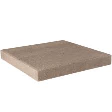 Pavestone 16 In X 16 In Pecan Concrete Step Stone 72624 The Home Depot Concrete Stepping Stones Concrete Steps Step Stones