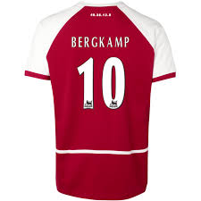 Dennis bergkamp arsenal autographed red jersey icons. Dennis Bergkamp