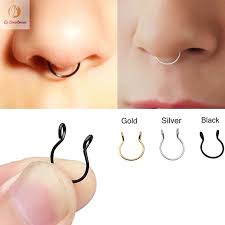 Amazon.Com: 925 Sterling Silver Hypoallergenic 22G Nose Hoop Ring For  Women, 22 Gauge Small Thin Silver Septum Ring 6Mm - 7Mm Adjustable :  Handmade Products