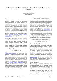 Number of organisms, sexes, ages, and all references cited in the body of the paper are listed alphabetically by last name of the first author. Writing A Public Health Research Grant Proposal Role Of Scientific Experts Pubrica By Pubrica Healthcare Issuu