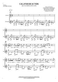 Red Hot Chili Peppers If You Have To Ask Guitar Tab Californication Notes Lyrics And Chords For Vocal With Guitar Accompaniment Playyournotes Lyrics And Chords Tablature Lyrics