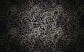 Create an eloquent interior with this cultured wall border. Hd Wallpaper Gray And Black Paisley Illustration Pattern Dark Gradient Wallpaper Flare