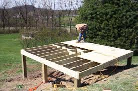 You can put up wood slats for walls on a sloped roof shed. Adjustable Shed Base Most Popular Options And How To Build Cute766