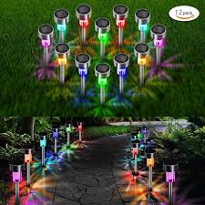 2020 Hot Sale New Outdoor Led Gardent Landscape Lights Park Mini Lawn Pathway Spike Stake Solar Light View Exterior Coloured Waterproof Garden Courtyard Led Li In 2020 Lawn Lights Landscape Lighting