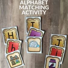 We made sandwiches for snack and then completed a writing on the writing templates. Pb J Sandwich Alphabet Matching Game