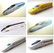 Shinkansen Trains Paper Models Paper Models Paper Train Train Crafts