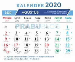 Dan biasanya hari libur besar memiliki tanggal dan hari yang berbeda beda. Kalender Agustus 2020 Nasional Dan Jawa Prabu Blog