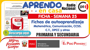 Soy de perú, y desde esta mi patria un abarzo enorme para ustedes. Ficha De Autoaprendizaje Secundaria Semana 25 Matematica Comunicacion Ciencia Y Tecnologia Y Otros Primaria Secundaria Repositorio De Educacion