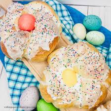 Easter bread has deep roots and a lot of symbolism associated with it, as it's often baked in the shape of a wreath, which symbolizes the crown of thorns jesus christ wore at the crucifixion. Individual Italian Easter Bread Rings Walking On Sunshine Recipes