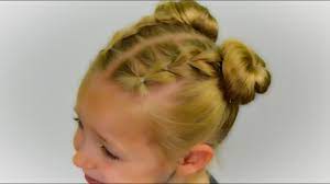 Trend How To Pull Through Braids With Space Buns Easy Elastic Hairst Pull Through Braid Waterfall Braid Tutorial Medium Hair Braids