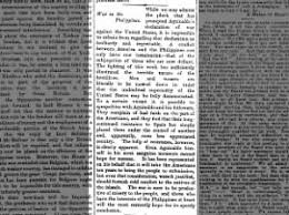 For example, a report about young children left home alone could inspire a feature article on the difficulties of finding childcare providers in the local area. Philippine American War Topics On Newspapers Com