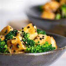 1 ½ teaspoons sesame oil , divided. Broccoli Brown Sauce With Tofu Calories Hoisin Tofu Mushroom Stir Fry With From Scratch Vegan Broccoli Is Baked With A Creamy Mixture Of Pureed Tofu And Soy Milk With