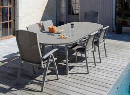 table de jardin ovale 10 personnes bilbao trespa oceo proloisirs table de jardin proloisirs table exterieur