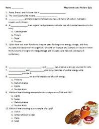 These macromolecules together build a rigid framework upon which specific macromolecules from the surface of this macromolecular assembly may serve as a supramolecular template for oriented. Biological Molecules Worksheet Answer Key Promotiontablecovers