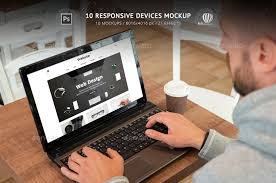 10 Responsive Devices Mockup Mockup 10 Things Mockup Photoshop